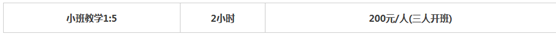 团队教学（小班教学）教学价格