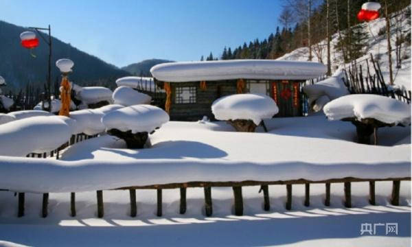 大庆连环湖雪地温泉